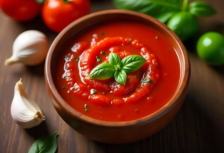 Aromatic Tomato Sauce with Garlic and Basil